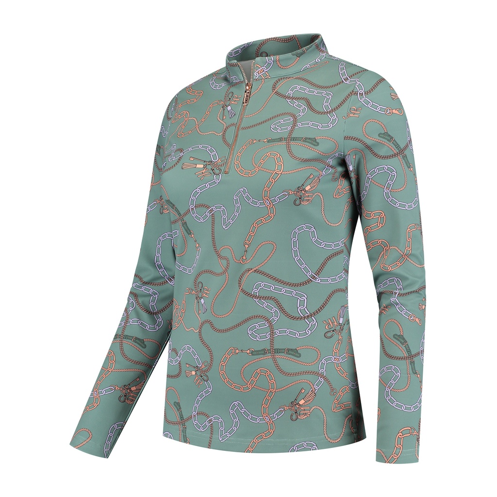 Mrs. Ros Trainingsshirt Chain Logo Long Sleeve Green