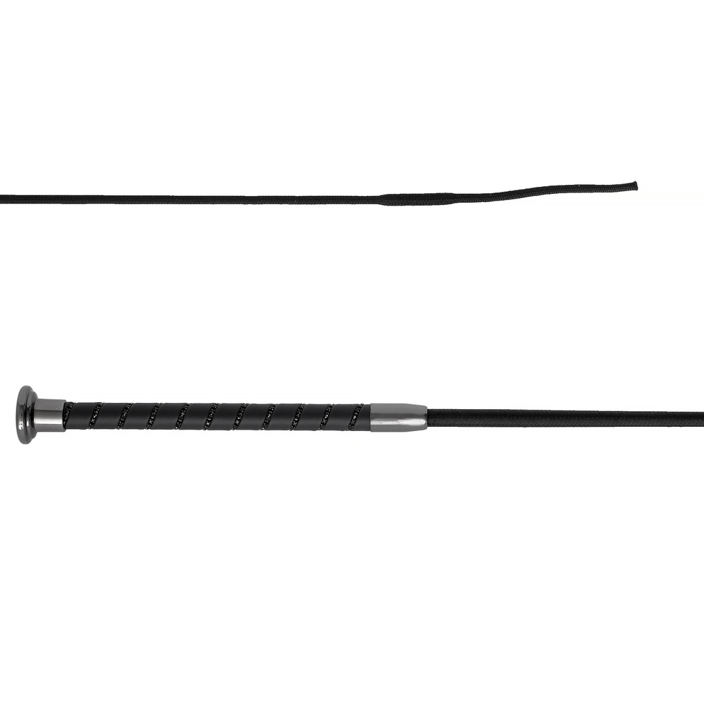 Dressuurzweep Glossy Crystal Zwart